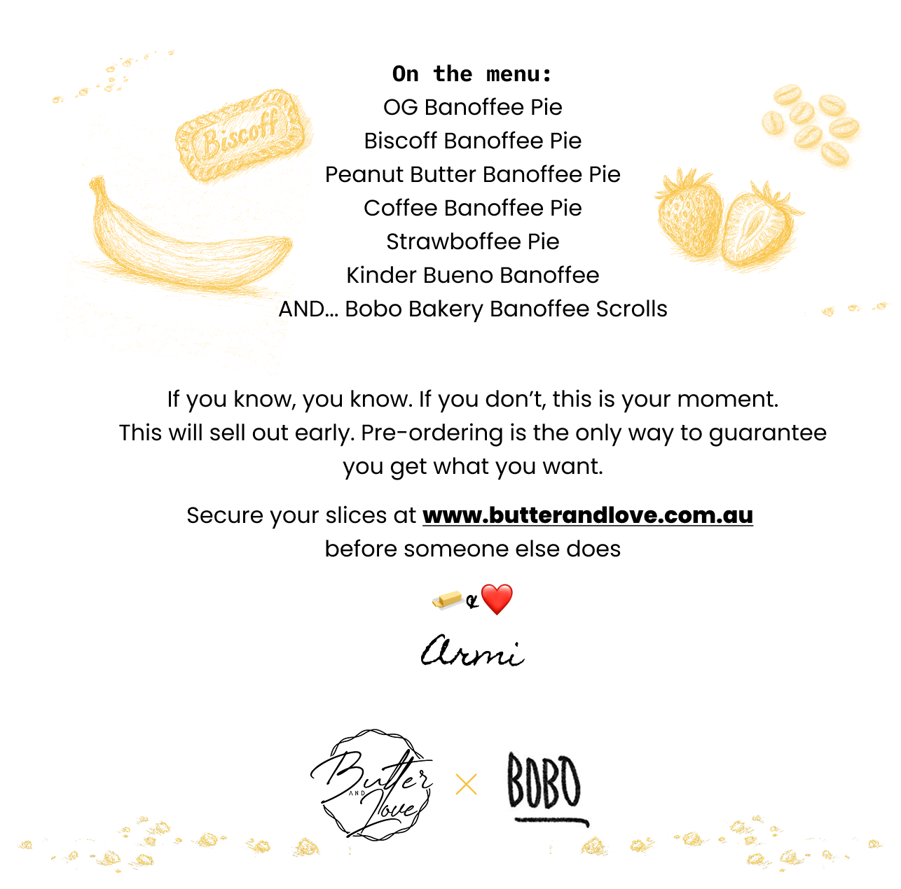 Sun 7 Dec: Banoffee Pop Up